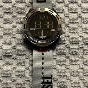 Diesel Black & Gray Digital Watch